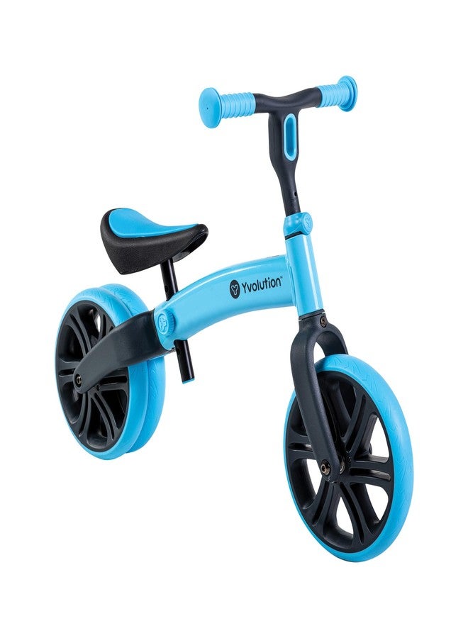 Yvolution Y Velo Junior Toddler Balance Bike | 9 Inch Wheel No-Pedal Training Bike for Kids Age 18 Months to 3 Years (Blue) - Image 1
